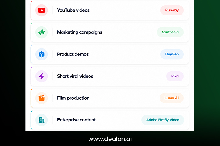 AI Video Tools by Use Case